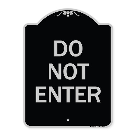 Signmission Parking Lot Do Not Enter Heavy-Gauge Aluminum Architectural Sign, 24" x 18", BS-1824-23429 A-DES-BS-1824-23429